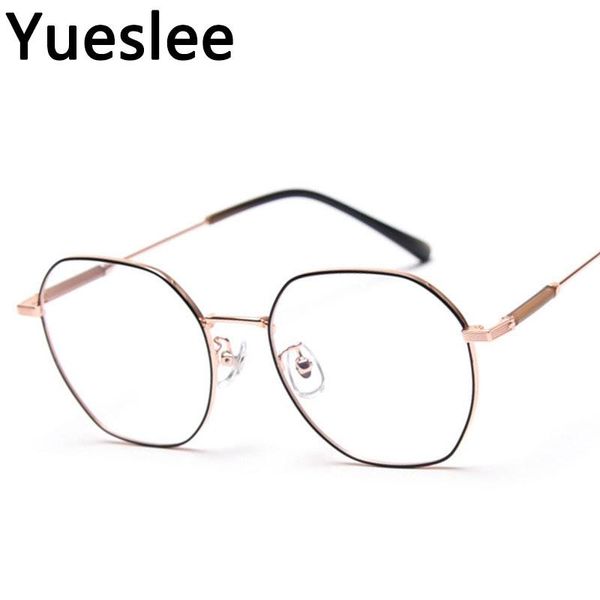 49436 metal retro polygon glasses frame men women optical fashion computer eyeglasses, Black
49436 metal retro polygon glasses frame men women optical fashion computer eyeglasses, Black