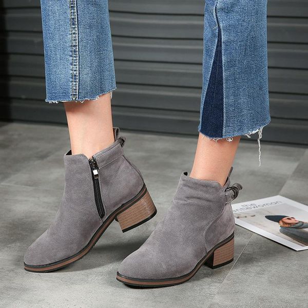 boots boots-women winter footwear female shoes luxury designer round toe 2020 mid-calf low ladies fashion mid calf large, Black
boots boots-women winter footwear female shoes luxury designer round toe 2020 mid-calf low ladies fashion mid calf large, Black