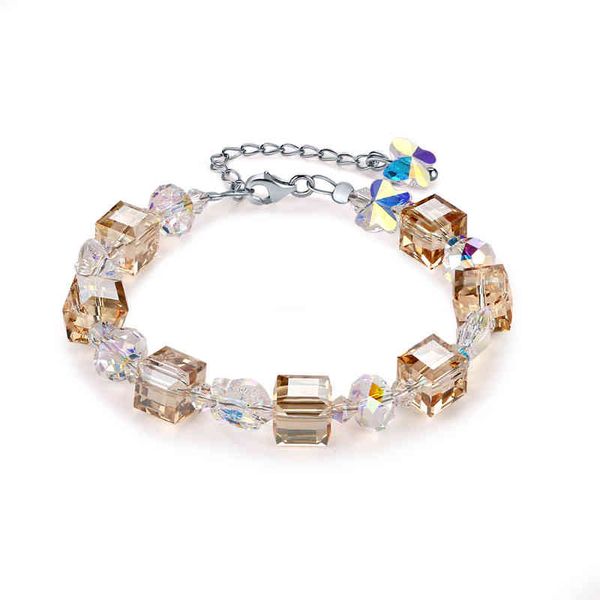 trendy wedding beads chain bracelet bangles crystals from swarovski for women silver color wrap charm hand jewelry diy, Black
trendy wedding beads chain bracelet bangles crystals from swarovski for women silver color wrap charm hand jewelry diy, Black