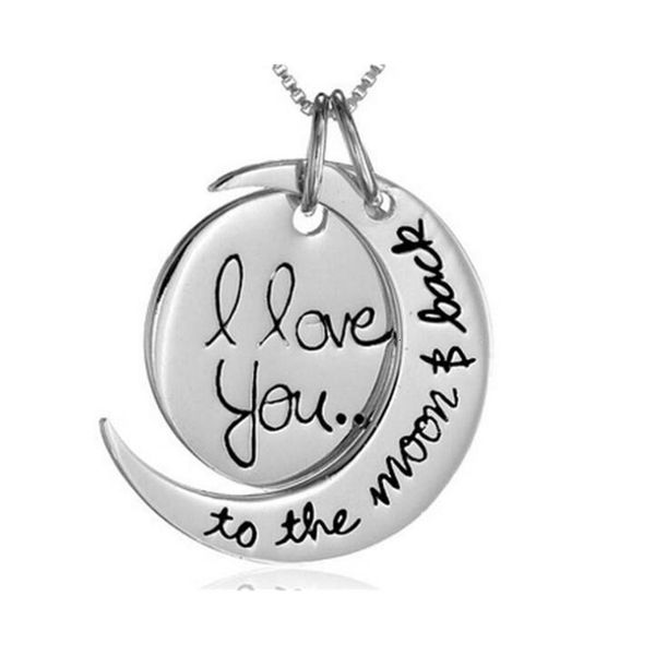 i 20pcs america fashion women's europe love you to and back necklace lot lobster clasp the moon pendant necklaces
i 20pcs america fashion women's europe love you to and back necklace lot lobster clasp the moon pendant necklaces