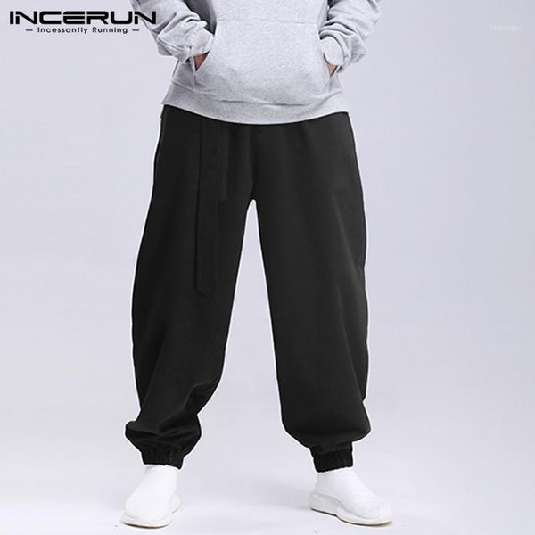 incerun fashion men casual pants solid color lace up joggers loose sweatpants streetwear pockets mens harem pants trousers 20191, Black
incerun fashion men casual pants solid color lace up joggers loose sweatpants streetwear pockets mens harem pants trousers 20191, Black
