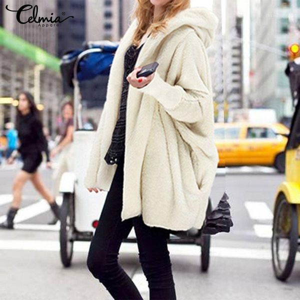 women winter hoodies sweatshirts faux fur coats jackets 2019 celmia hooded coat warm outerwear female long sleeve plus size1, Black;brown
women winter hoodies sweatshirts faux fur coats jackets 2019 celmia hooded coat warm outerwear female long sleeve plus size1, Black;brown