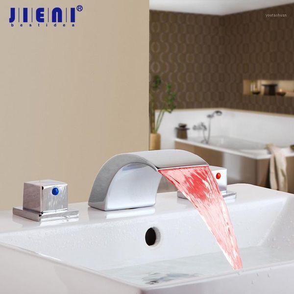 jieni water power temperature control led waterfall bathroom faucet solid brass bathroom faucet water mixer tap1
jieni water power temperature control led waterfall bathroom faucet solid brass bathroom faucet water mixer tap1