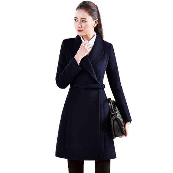jacket 2020 new women outerwear autumn winter fashion warm woolen blends slim female single buckle woolen coat 1012, Black
jacket 2020 new women outerwear autumn winter fashion warm woolen blends slim female single buckle woolen coat 1012, Black