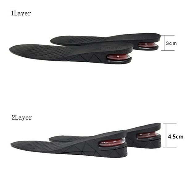 height increase insoles for men/women 3/4.5/6/7.5 cm up invisiable arch support orthopedic insoles shock absorption black color, Silver
height increase insoles for men/women 3/4.5/6/7.5 cm up invisiable arch support orthopedic insoles shock absorption black color, Silver