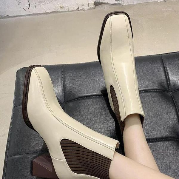 ankle boots women boots women shoes woman fashion high heel elastic square toe pu 2021 autumn new short1, Black
ankle boots women boots women shoes woman fashion high heel elastic square toe pu 2021 autumn new short1, Black