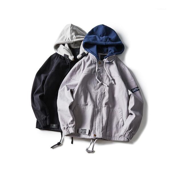 luoye luoye original japanese contrast hooded jacket in autumn 2019 couple jacket jk061, Black;brown
luoye luoye original japanese contrast hooded jacket in autumn 2019 couple jacket jk061, Black;brown