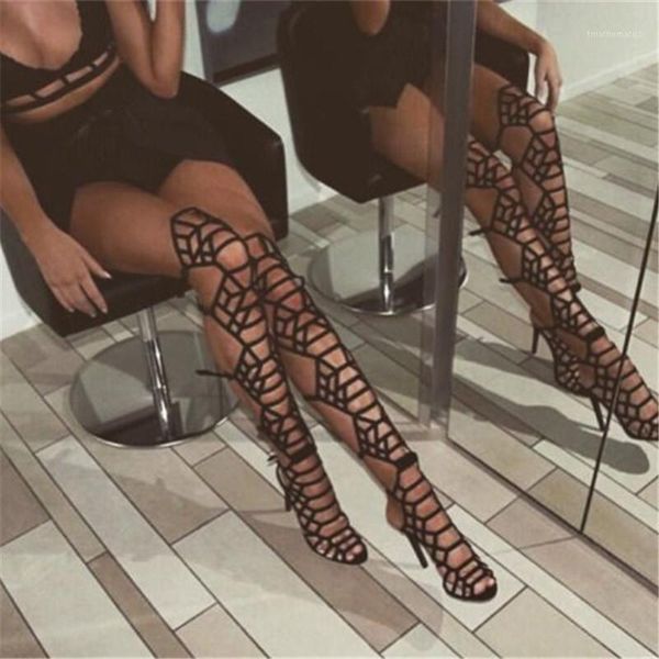 fashion cutouts cross long thigh high boots women gladiator roman high heels shoes woman summer open toe overknee sandals boots1, Black
fashion cutouts cross long thigh high boots women gladiator roman high heels shoes woman summer open toe overknee sandals boots1, Black