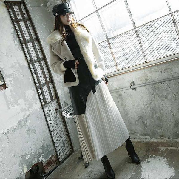 pleated skirt women's spring and autumn 2020 new style big swing a line cool high waist slimming patchwork leather skirts1, Black
pleated skirt women's spring and autumn 2020 new style big swing a line cool high waist slimming patchwork leather skirts1, Black