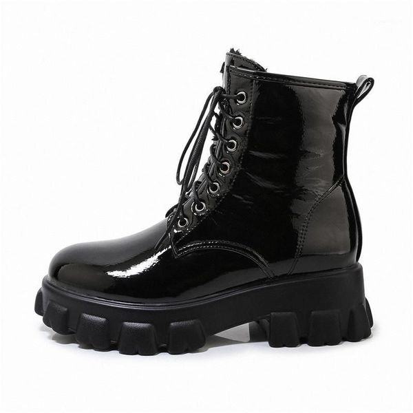 2020 fashion winter shoes women waterproof leather boots women platform punk warm snow boot lace up new large size 46 white shoe1, Black
2020 fashion winter shoes women waterproof leather boots women platform punk warm snow boot lace up new large size 46 white shoe1, Black