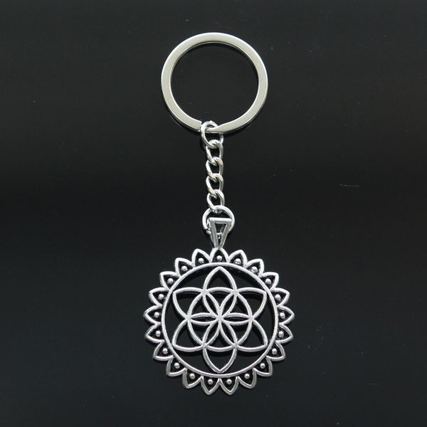 new keychain 48x41mm flower of life yoga datura stramonium pendants diy men car key chain ring holder keyring souvenir jewelry, Silver
new keychain 48x41mm flower of life yoga datura stramonium pendants diy men car key chain ring holder keyring souvenir jewelry, Silver