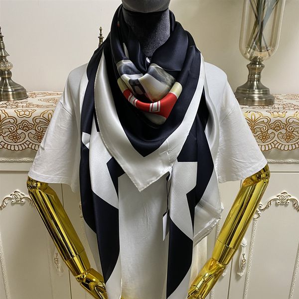 new style women's square scarf scarves good quality 100% silk material black color pint letters pattern size 130cm - 130cm, Blue;gray
new style women's square scarf scarves good quality 100% silk material black color pint letters pattern size 130cm - 130cm, Blue;gray