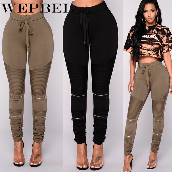 women fashion causal bodycon strechy pants autumn pure color bandege ruched pencil pants long pants q1210, Black;white
women fashion causal bodycon strechy pants autumn pure color bandege ruched pencil pants long pants q1210, Black;white
