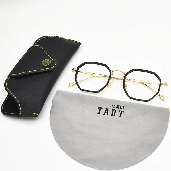 james tart 310 optical eyeglasses for retro style anti-blue light lens plate square full frame with box, White;black
james tart 310 optical eyeglasses for retro style anti-blue light lens plate square full frame with box, White;black