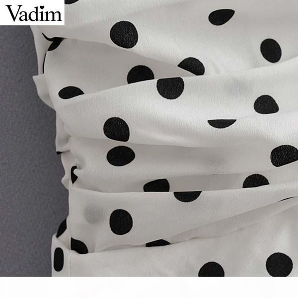 vadim women polka dot white asymmetrical mini skirt ruffles pleated high waist back zipper female irregular chic skirts ba717, Black
vadim women polka dot white asymmetrical mini skirt ruffles pleated high waist back zipper female irregular chic skirts ba717, Black