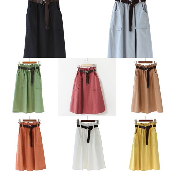 2020 summer cotton bud skirt office lady belt high waist pockets skirts woman korean fashion streetwear q1209, Black
2020 summer cotton bud skirt office lady belt high waist pockets skirts woman korean fashion streetwear q1209, Black