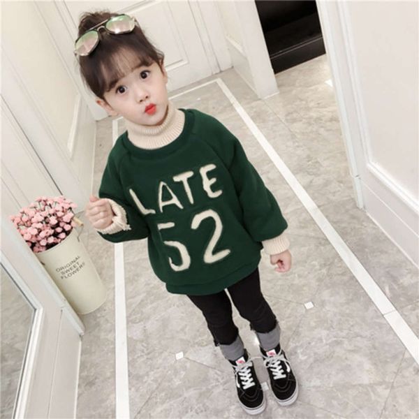 sweater 2021 new autumn and girls' winter liner pullover letter foreign sle korean red cotton children's wear, Black
sweater 2021 new autumn and girls' winter liner pullover letter foreign sle korean red cotton children's wear, Black