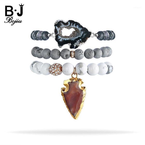 charm bracelets bojiu grey druzy black white bead with brown arrow head stone pendant 3pcs/set famous super woman bracelet stack bcset261, Golden;silver
charm bracelets bojiu grey druzy black white bead with brown arrow head stone pendant 3pcs/set famous super woman bracelet stack bcset261, Golden;silver