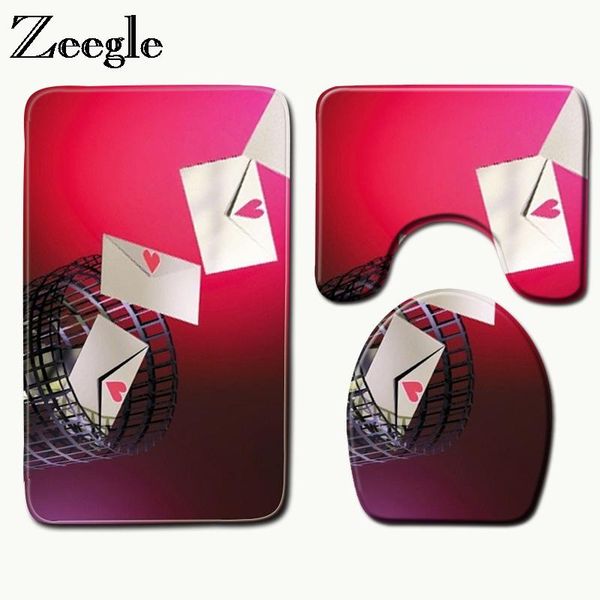 bath mats zeegle heart printed 3pcs for toilet bathroom carpet anti-slip rugs absorbent shower
bath mats zeegle heart printed 3pcs for toilet bathroom carpet anti-slip rugs absorbent shower
