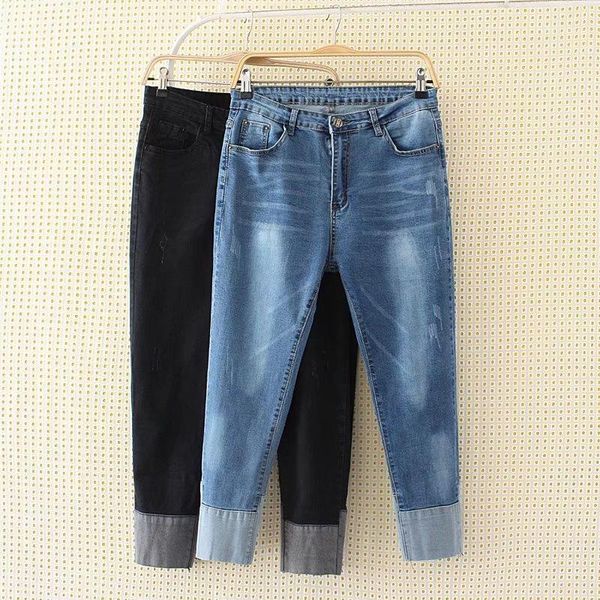 plus size 4xl jeans women 2018 autumn winter loose pencil pants ankle-length pants spring elasticity casual denim h4611, Blue
plus size 4xl jeans women 2018 autumn winter loose pencil pants ankle-length pants spring elasticity casual denim h4611, Blue