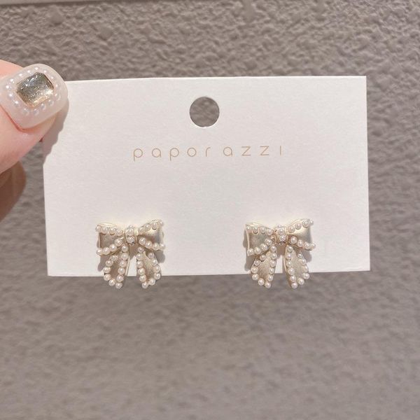 stud sterlingsilver needle south korea dongdaemun vintage pearl bow earrings simple all-match petite for women, Golden;silver
stud sterlingsilver needle south korea dongdaemun vintage pearl bow earrings simple all-match petite for women, Golden;silver