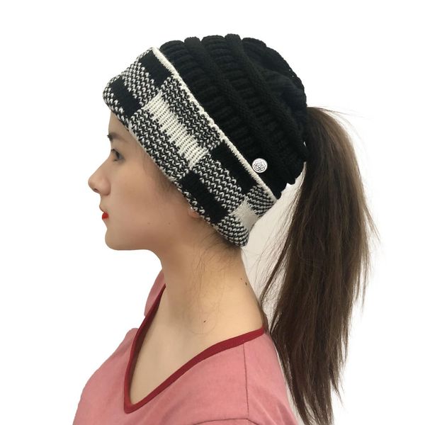 adults winter knit hats womens ponytail beanies plaid patchwork crochet hat with face mask button sport knitted skull caps dha2262
adults winter knit hats womens ponytail beanies plaid patchwork crochet hat with face mask button sport knitted skull caps dha2262