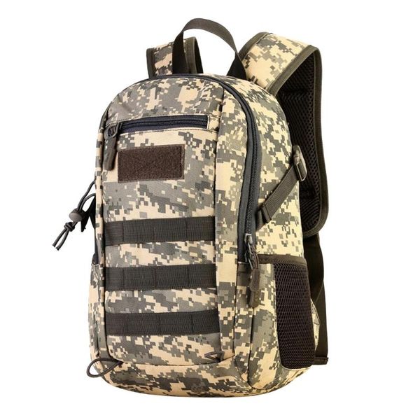 12l small daypack molle backpack hiking pack bag for outdoor camping travel