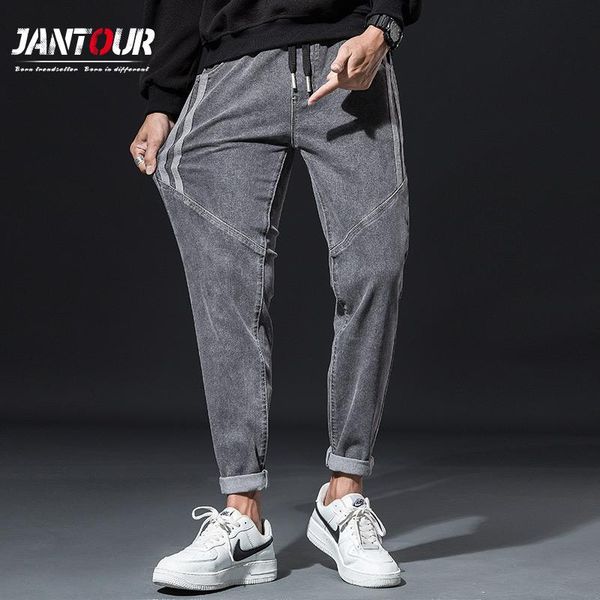 men's jeans autumn winter fashion patchwork classic gray japan style harem pants elasticity casual trousers los hombres size 38, Blue
men's jeans autumn winter fashion patchwork classic gray japan style harem pants elasticity casual trousers los hombres size 38, Blue