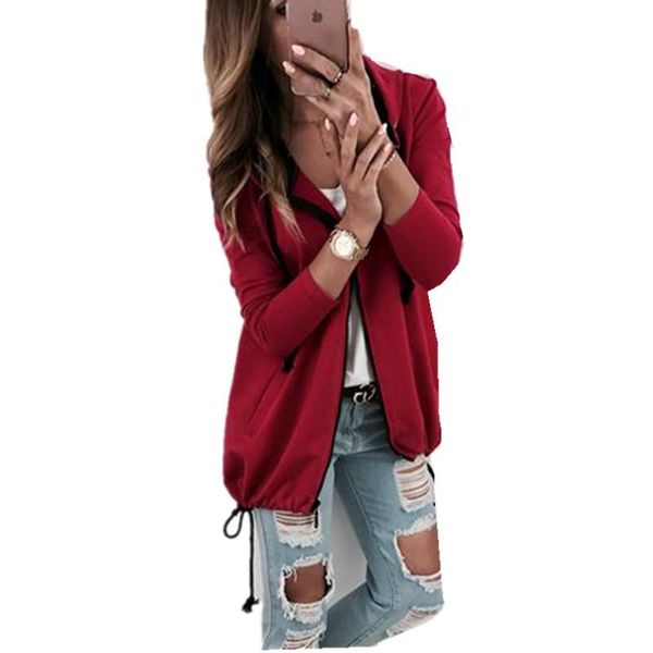 women's jackets 2021 autumn winter women hooded casual long sleeve pockets zipper 3color loose outwear female, Black;brown
women's jackets 2021 autumn winter women hooded casual long sleeve pockets zipper 3color loose outwear female, Black;brown