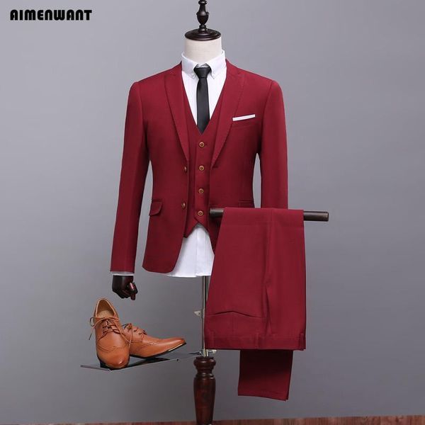 aimenwant mens wine red 3-piece suit (jacket+vest+pants) customize grooms suits host blazer dinner suit as gift, White;black
aimenwant mens wine red 3-piece suit (jacket+vest+pants) customize grooms suits host blazer dinner suit as gift, White;black
