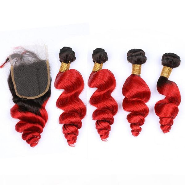 dark root #1b red ombre peruvian loose wave human hair weave bundles with closure bright red ombre virgin hair lace closure with bundles, Black;brown
dark root #1b red ombre peruvian loose wave human hair weave bundles with closure bright red ombre virgin hair lace closure with bundles, Black;brown