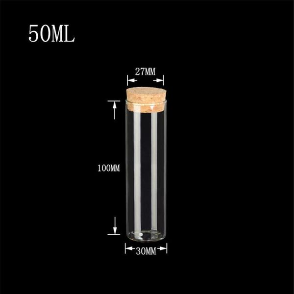 30*100mm 50ml glass bottles vials jars test tube with cork ser empty glass transparent clear bottles 2 bbymty
30*100mm 50ml glass bottles vials jars test tube with cork ser empty glass transparent clear bottles 2 bbymty
