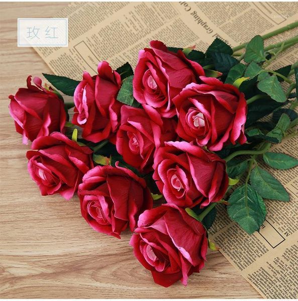 decorative flowers & wreaths 10 pcs/lot wedding decoration rose artificial romantic date /party sending roses silk flower bouquet1
decorative flowers & wreaths 10 pcs/lot wedding decoration rose artificial romantic date /party sending roses silk flower bouquet1