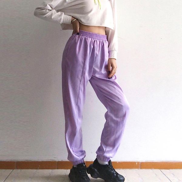 2020 spring street fashion loose casual purple trousers women high waist pockets sweat pants workout mujer sudadera pantalons, Black;white
2020 spring street fashion loose casual purple trousers women high waist pockets sweat pants workout mujer sudadera pantalons, Black;white