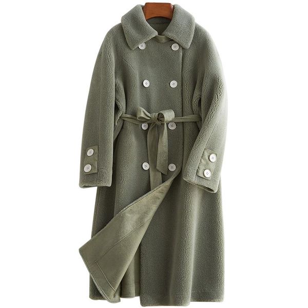 women's fur & faux coat women real autumn winter clothes 2021 korean long sheep shearing jacket female vintage belt hiver b19f93671, Black
women's fur & faux coat women real autumn winter clothes 2021 korean long sheep shearing jacket female vintage belt hiver b19f93671, Black