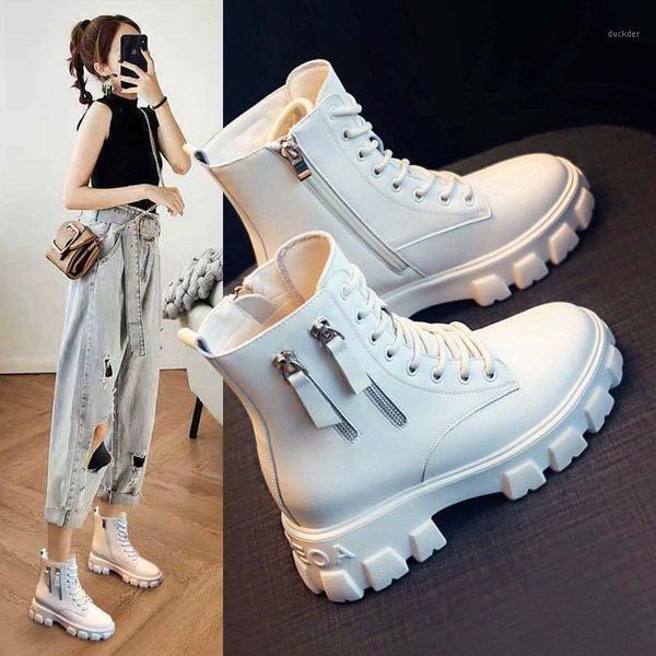 2021 winter fashion women beige lace up boots black wedges high heels platform punk motorcycle boots ankle shoes1
2021 winter fashion women beige lace up boots black wedges high heels platform punk motorcycle boots ankle shoes1