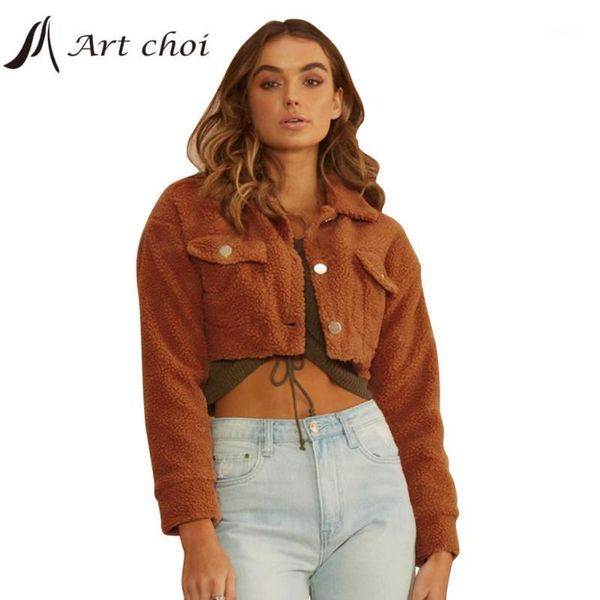 women plush jackets casual faux fur thick retro navel warm crop sweatshirt outerwear female plush coats lambswool outercoat1, Black;brown
women plush jackets casual faux fur thick retro navel warm crop sweatshirt outerwear female plush coats lambswool outercoat1, Black;brown