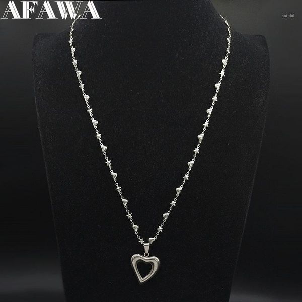 2020 fashion heart stainless steel long necklace for women silver color chain necklace jewelry collar largo mujer n190511
2020 fashion heart stainless steel long necklace for women silver color chain necklace jewelry collar largo mujer n190511