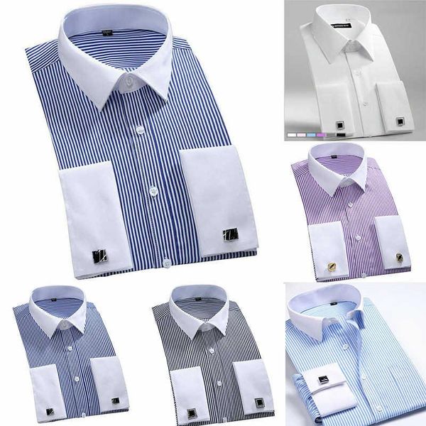 fashion new 2020 french cufflinks large shirt men's long sleeve business shirt size -6xl, White;black
fashion new 2020 french cufflinks large shirt men's long sleeve business shirt size -6xl, White;black