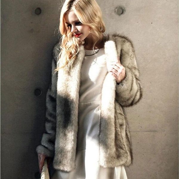 women's fur & faux casual artificial mink soft warm coat women plus size solid color thick full sleeve clothing female, Black
women's fur & faux casual artificial mink soft warm coat women plus size solid color thick full sleeve clothing female, Black