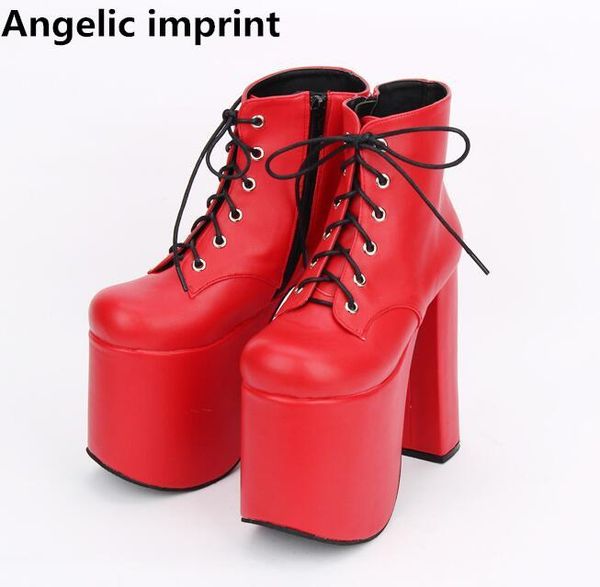 angelic imprint mori girl lady lolita ankle punk boots woman super high thin heels pumps women princess dress party shoes 33-47, Black
angelic imprint mori girl lady lolita ankle punk boots woman super high thin heels pumps women princess dress party shoes 33-47, Black