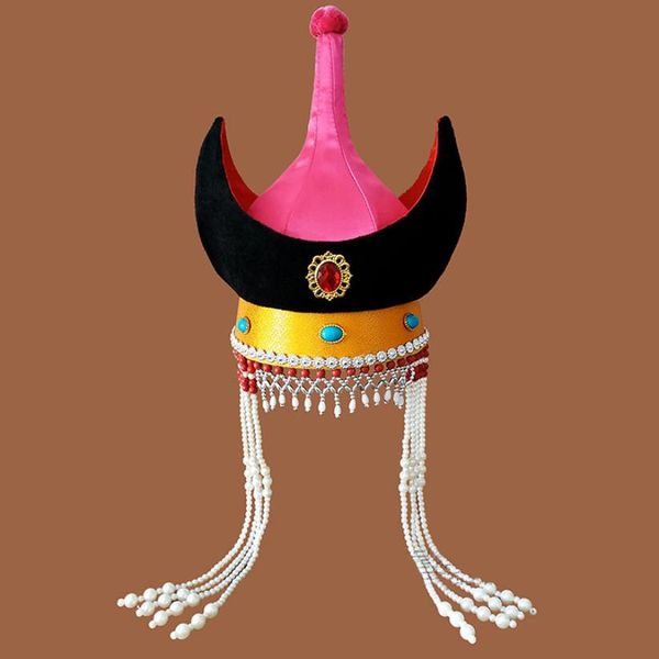 women dancing costume accessories mongolian ethnic hat beautiful festival party cap princess cosplay head wear, Silver
women dancing costume accessories mongolian ethnic hat beautiful festival party cap princess cosplay head wear, Silver