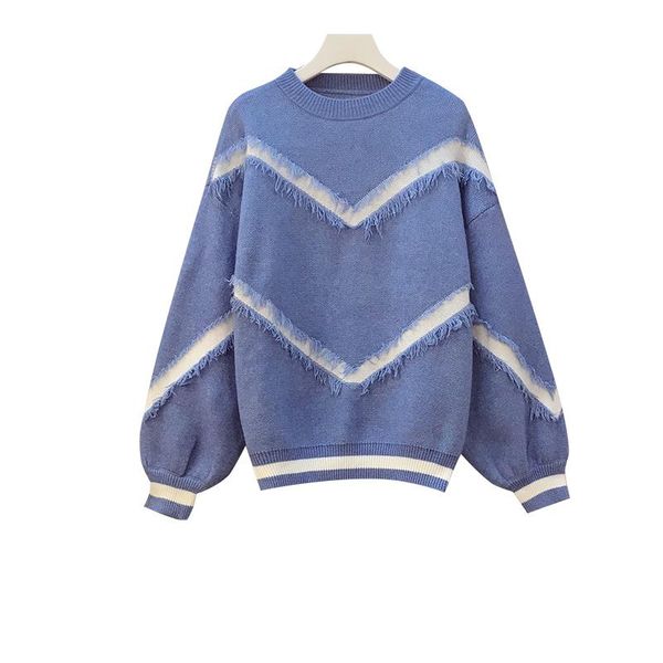 women's sweaters women winter tassel knitted pullovers loose letter patchwork sweater striped streetwear korean ropa mujer jumper w055, White;black
women's sweaters women winter tassel knitted pullovers loose letter patchwork sweater striped streetwear korean ropa mujer jumper w055, White;black