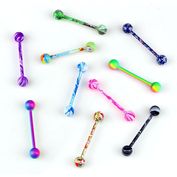 10 color fashion 316l stainless steel long industrial tongue ring barbell bar nipple ring bijoux femme man's ear b jllwsd carshop2006, Silver
10 color fashion 316l stainless steel long industrial tongue ring barbell bar nipple ring bijoux femme man's ear b jllwsd carshop2006, Silver