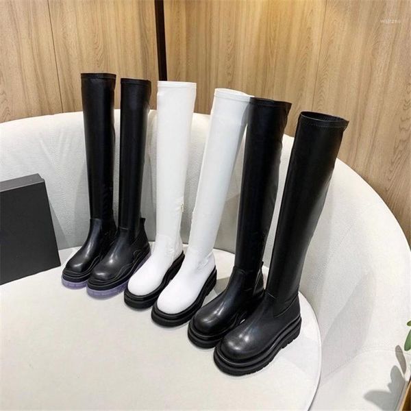 2020 women boots knee high chunky heel genuine leather comfortable mixed color round toe zipper comfortable designe1, Black
2020 women boots knee high chunky heel genuine leather comfortable mixed color round toe zipper comfortable designe1, Black