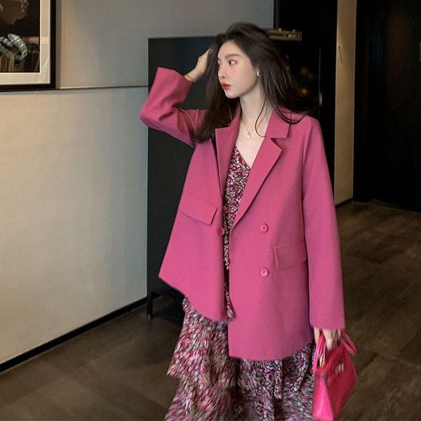 women's suits & blazers 2021 spring autumn women elegant office female solid fashion pockets coats casual loose chic jackets mujer q18, White;black
women's suits & blazers 2021 spring autumn women elegant office female solid fashion pockets coats casual loose chic jackets mujer q18, White;black