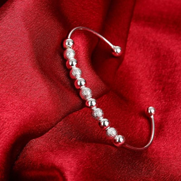 silver color jewelry fashion female european style temperament beautiful light sand bead bracelets bkb001 h jllgts, Black
silver color jewelry fashion female european style temperament beautiful light sand bead bracelets bkb001 h jllgts, Black
