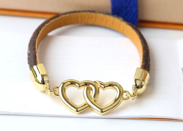 identification fashion designer stainless steel double love bracelet high-quality coffee leather bracelet valentine's day gift holiday, Black
identification fashion designer stainless steel double love bracelet high-quality coffee leather bracelet valentine's day gift holiday, Black