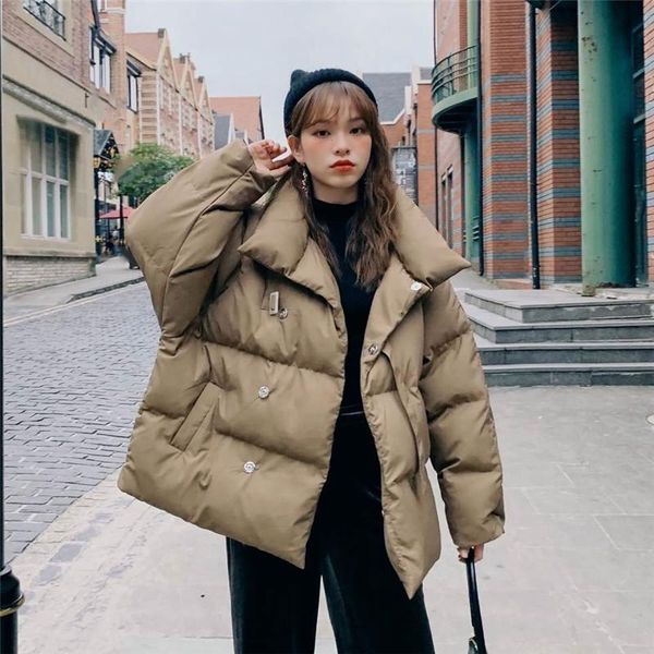 women's down & parkas 2021 korean casual autumn winter jackets women harajuku loose coats stand-up collar warm cotton clothes solid out, Black
women's down & parkas 2021 korean casual autumn winter jackets women harajuku loose coats stand-up collar warm cotton clothes solid out, Black