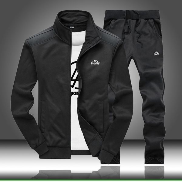 tracksuit set men fashion sweat suits mens casual clothing set spring autumn slim fit sporting suits male jogger outfits 201201, Gray
tracksuit set men fashion sweat suits mens casual clothing set spring autumn slim fit sporting suits male jogger outfits 201201, Gray
